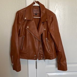 Blank NYC Good Vibes Faux Leather Moto Jacket